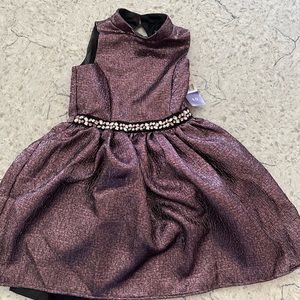 Girls, party dress, with lining. Size 10. Brand new with tag.
